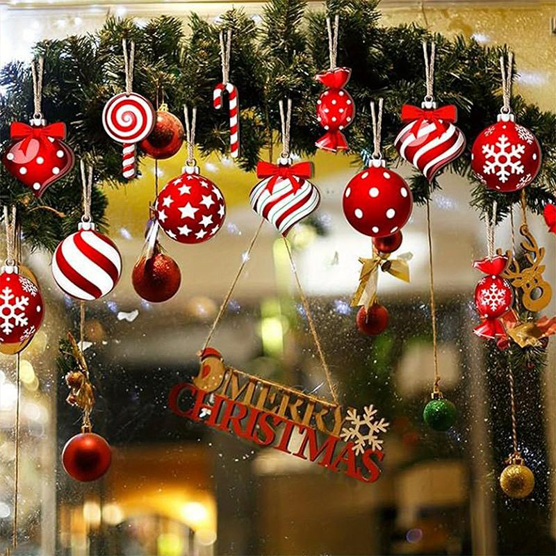 1 Set Mint Christmas Tree Decorations Vibrant Mint Christmas Party Supplies