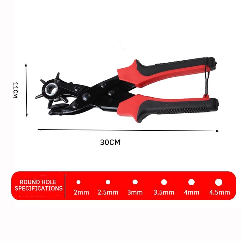 Gürtelstanzer, 6 runde Löcher, multifunktionaler Gürtel, Gürtel, Gepäck, Kunststoffprodukte, Leder, Papier, Kartenstanzer, Lochzange