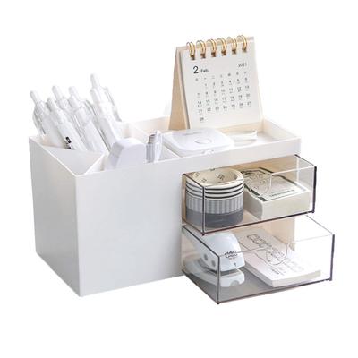 Multifuncional, grande capacidade, porta-canetas, porta-pequenos objetos, suporte para canetas, cosméticos, controles remotos, papelaria, acessórios, armazenamento de mesa,