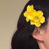 Women Hair Clips Large Dual Flower Decor Side Hair Pins No Hair Damage Hairpins Plastic Hair Accessory