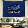 Custom Name Buffalo Bills Printed Tapestry – Wall Hanging for Bedrooms, Dorms, and Home Decor