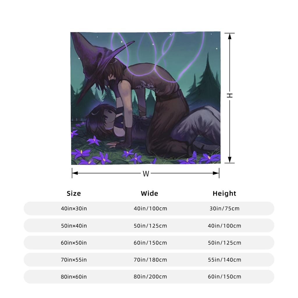 Azuretime Anime Knitted Blankets Velvet Azure Two Time Forsaken Soft Throw Blanket for Outdoor Travel Bedspread