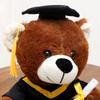 Stuffed Soft Graduation Bear Doll 25cm Sitting Bear Doll New Plush Dr. Bear  Graduation Gift