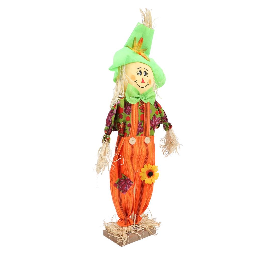 Scarecrow Figure Fall Scarecrow Decoration Thanksgiving Scarecrow for Garden Protection 60cm Height