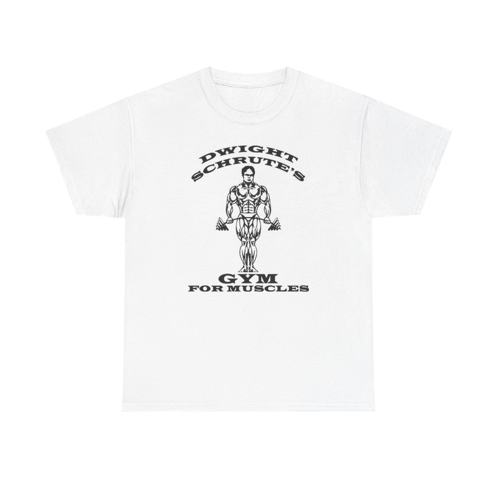 The Office Gym For Muscles Graphic T Shirt Brand New Cotton Tee Funny XL