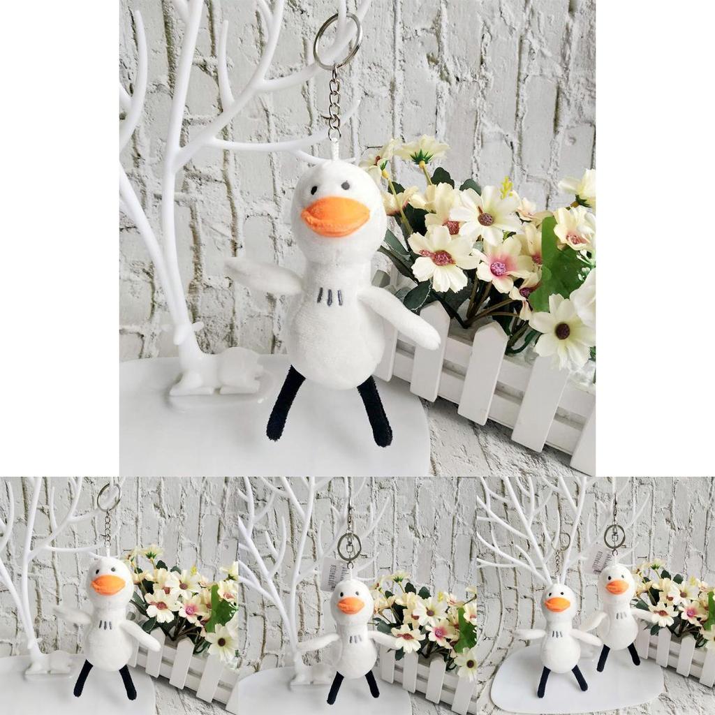 Adorable Plush Duck Keychain Cute Cartoon Duckling Pendant For Couples Gift