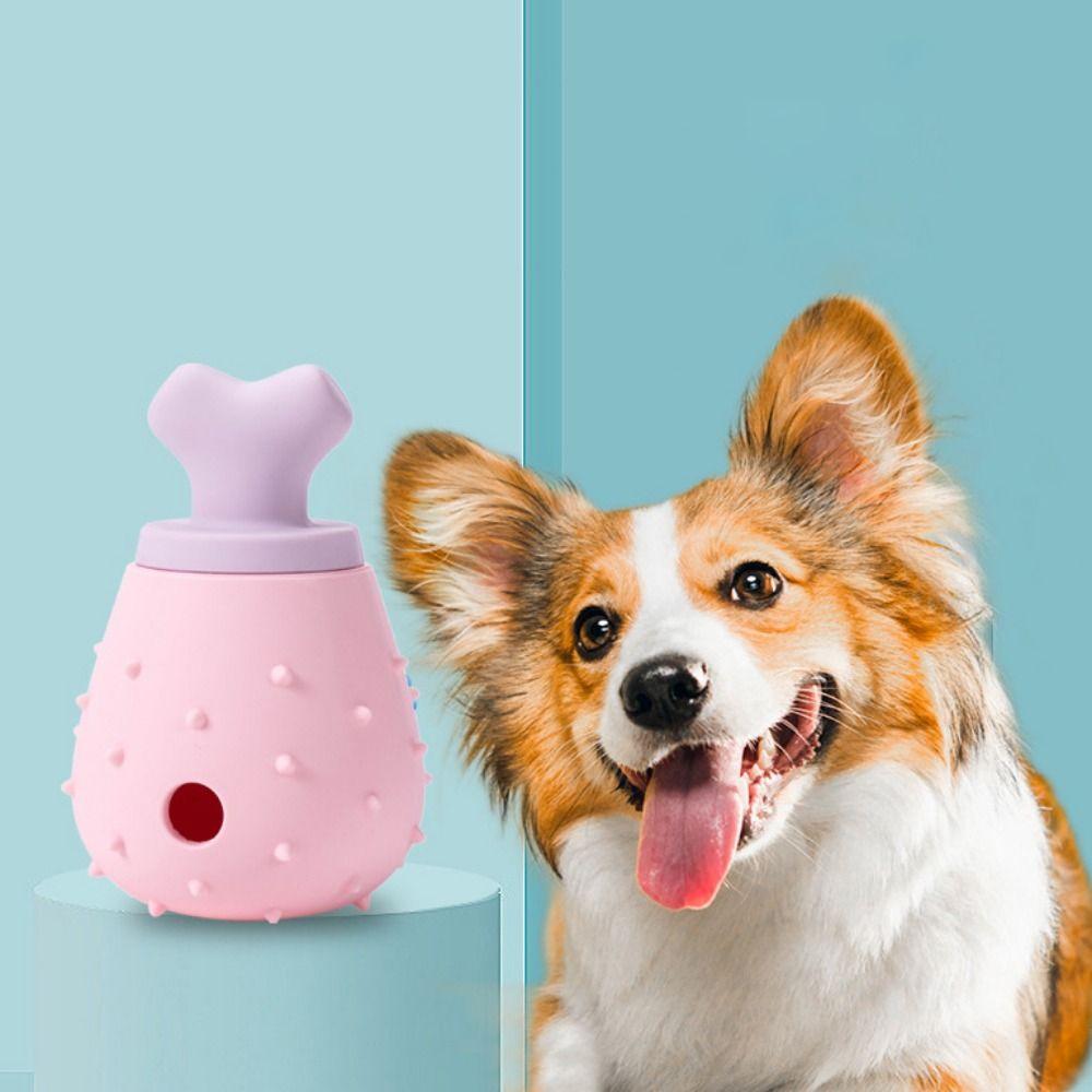 

Силиконовая кормушка для домашних животных в форме куриной ножки, жевательная игрушка для собак, игрушка-головоломка для собак и щенков