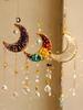 Crystal Sun Catcher Prism Wind Chimes Rainbow Maker Light Catcher Wall Hanging Decor Moon Catchers Room Decors Aesthetic Gifts