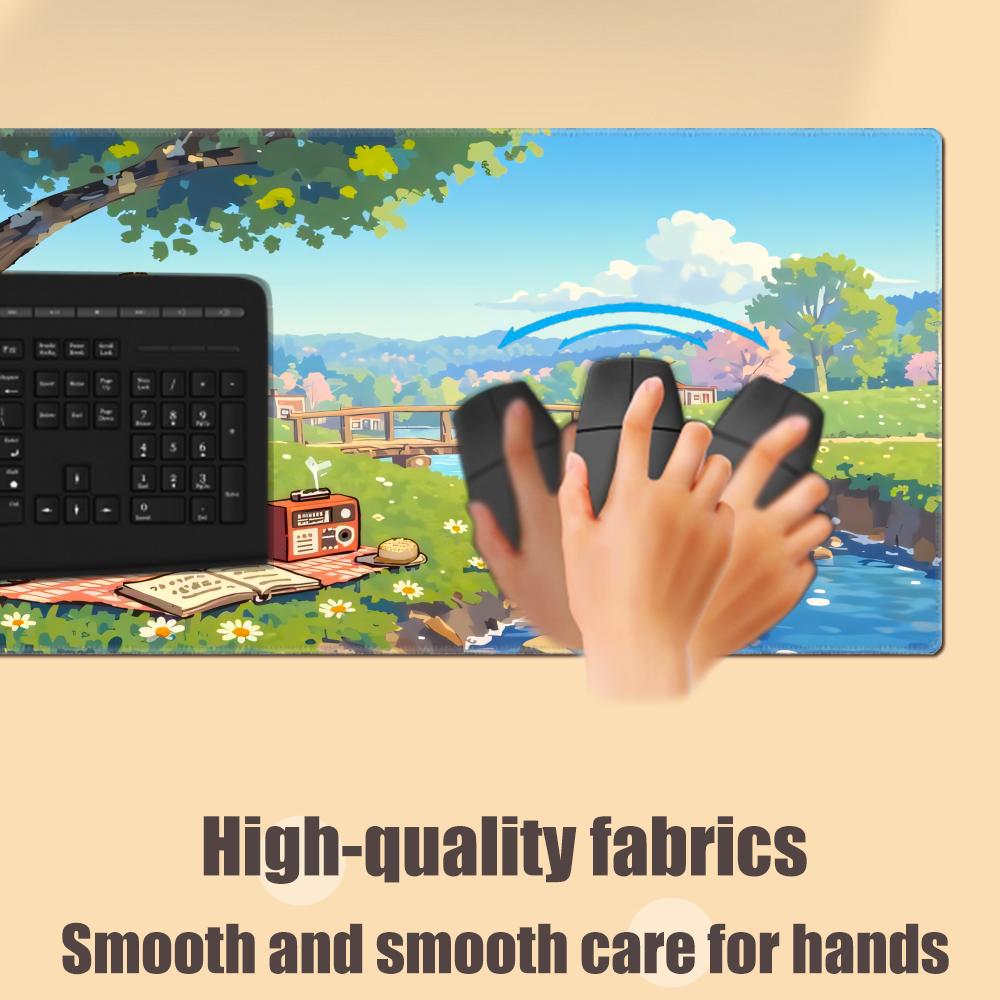 HYBXAXC Cartoon CUTE Capybara Mouse Pad Non-slip Desk Mat PC Laptop Accessories Rubber Office Keyboard Large Gamers Decoracion