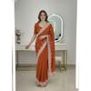 Royal Black Elegance Rangoli Silk Saree