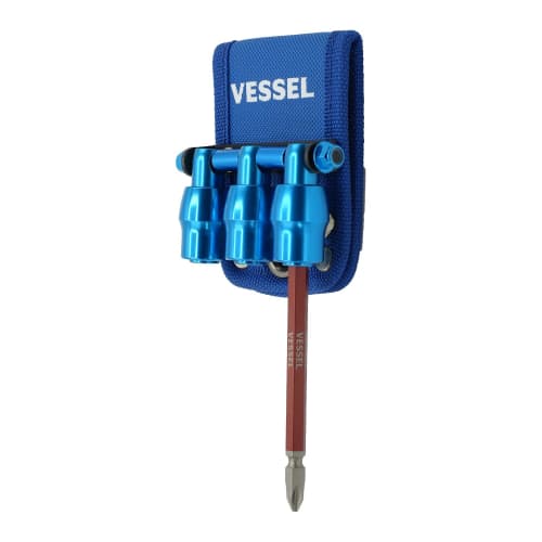VESSEL Limited Edition Quick Catcher Triple Holder, Blue, QB-10B3BB