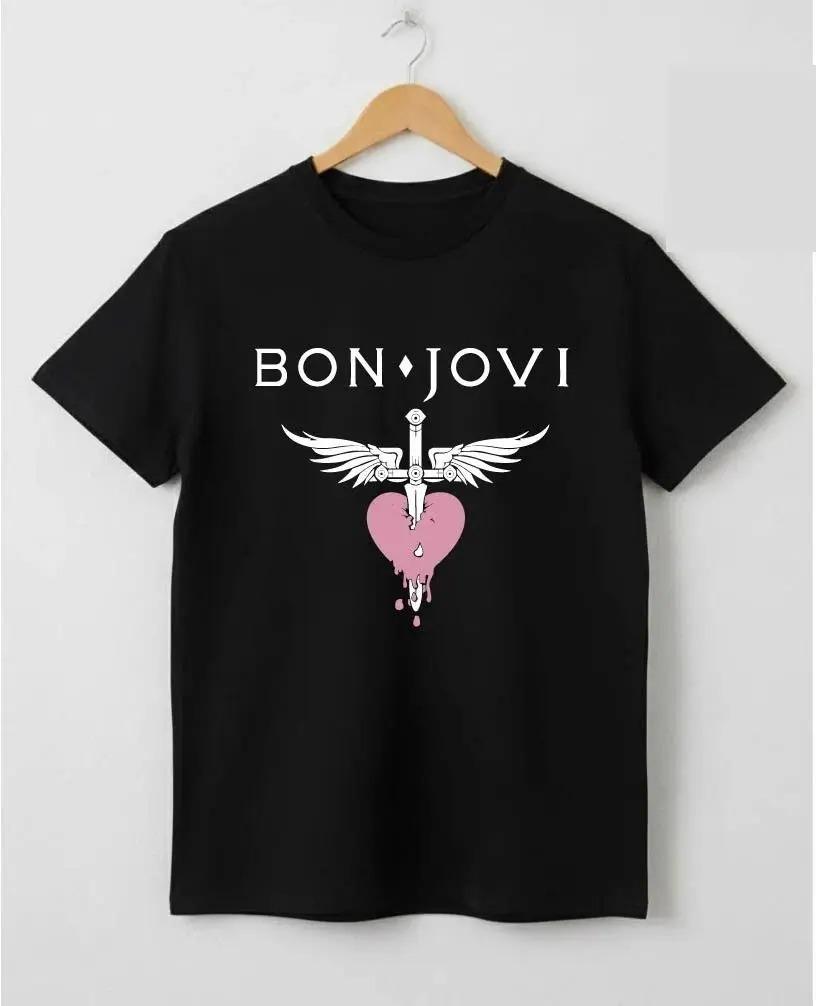Bon Jovi "These Days" 90s Rock Album Band Photo Vintage Wash Oversized Streetwear Concert Fan Merch T-Shirt Top for Rock Music Lovers Band Collectors