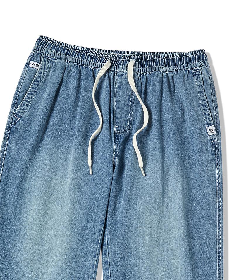 Life Work Unisex L2 Full Elastic Washed Denim Pants