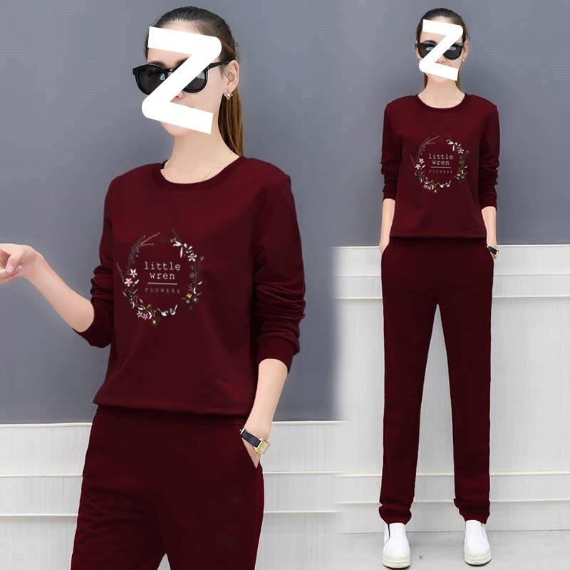 Sports Suit for Women In Spring and Autumn, Korean Style Loose Two-piece Set, Fashionable Casual Autumn Suit for Women