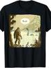1pc Men's Sasquatch & Loch Ness Monster Graphic T-Shirt - 100% Cotton Crew Neck