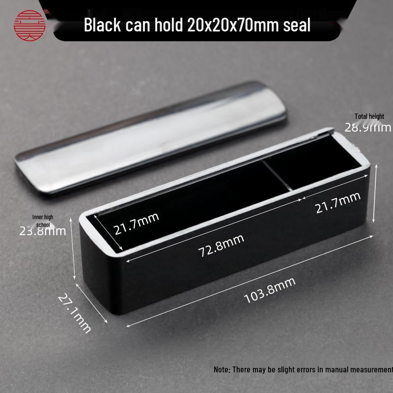 Acrylic Seal Box with Optional Inkpad Storage for Private Seals, Name Stamps & Calligraphy Chops.
