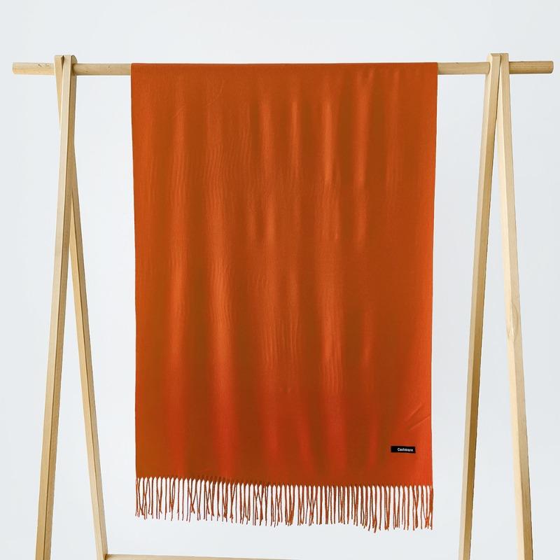 Autumn and winter new monochrome scarf cashmere scarf men and women couples scarf versatile shawl