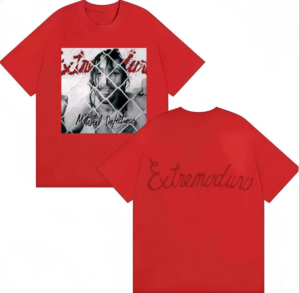 

Rock Band EXTREMODURO Material Defectuoso Album T Shirt Men Women Trendy Vintage Hip Hop T-Shirts Cotton Oversized T Shirt Gifts 4XL