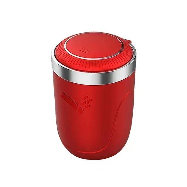 1PCS Portable Car Ashtray Holder With LED Light Detachable Car Cigarette Ashtray Cup With Lid Car Interior Accessories