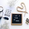 Felt Letters Message Board Sign Changeable Letters Numbers Room Decoration PropBlack