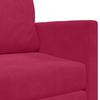 Sleeper Sofa Burgundy Red 124 X 71 X 78 Cm Velvet