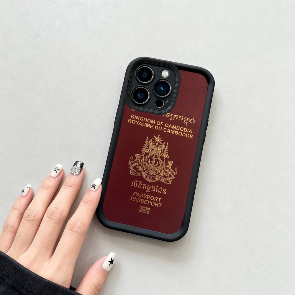 Cambodia Flag Soft Silicone Case For iphone 17 Air 16 15 14 13 12 11 Pro Max Plus Shockproof TPU Phone Cover