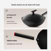 SUPOR 32cm Uncoated Titanium Non-stick Iron Wok