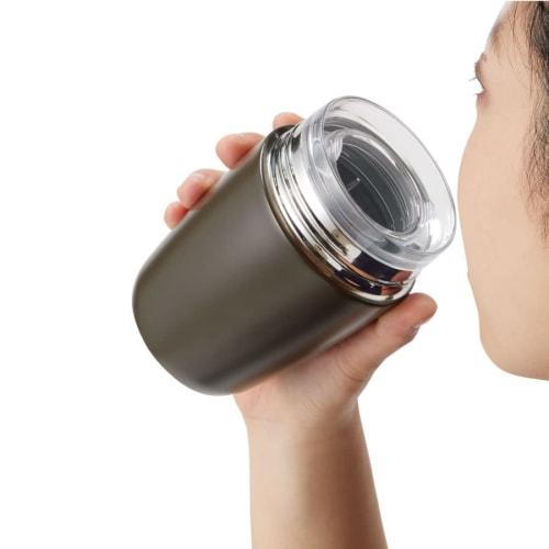 MOTTERU Anywhere Drip Thermos Bottle (Pistachio Green) | Thermos Stainless Steel Bottle, Hot Coffee, Coffee Thermos, Double-Layered Vacuum Wall, Insul