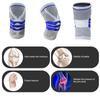 Knee Brace Knee Support Compression Sleeve with Side Stabilizers  Silicone Patella Gel Pad for Meniscus Tear Arthritis Jogging