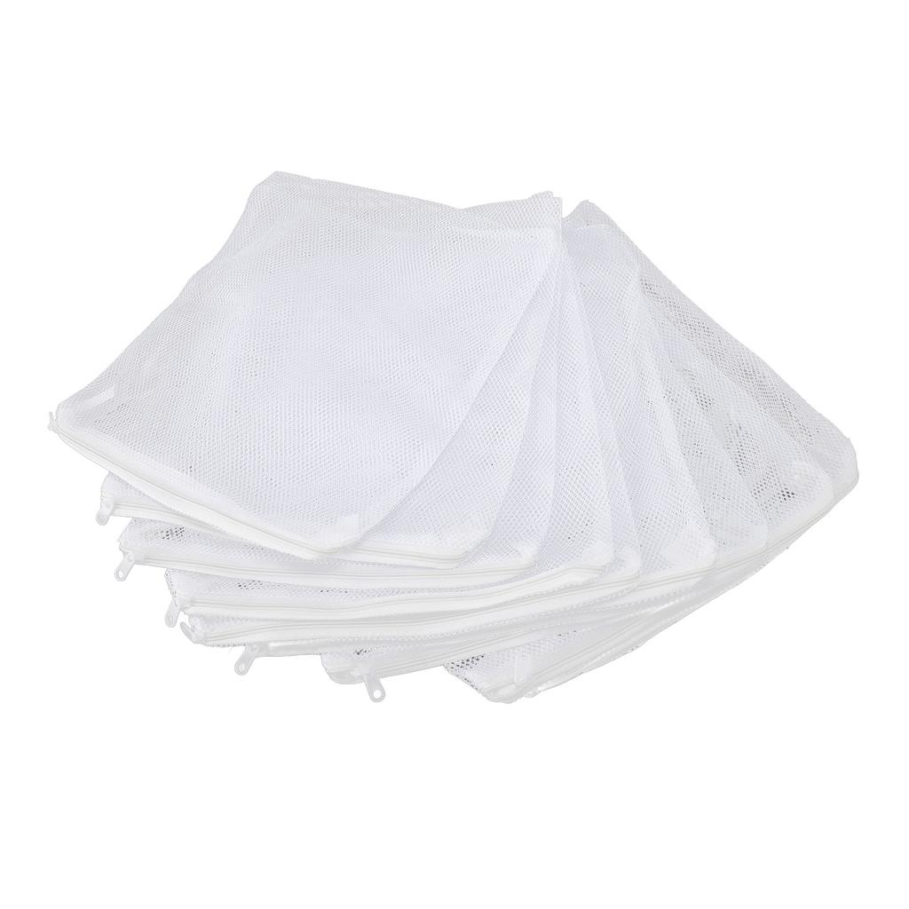 10PCS Aquarium Filter Media Bags Large Hole Mesh Nylon Net Filter Bags Fish Tank Filter Bags with Zipper for Activated