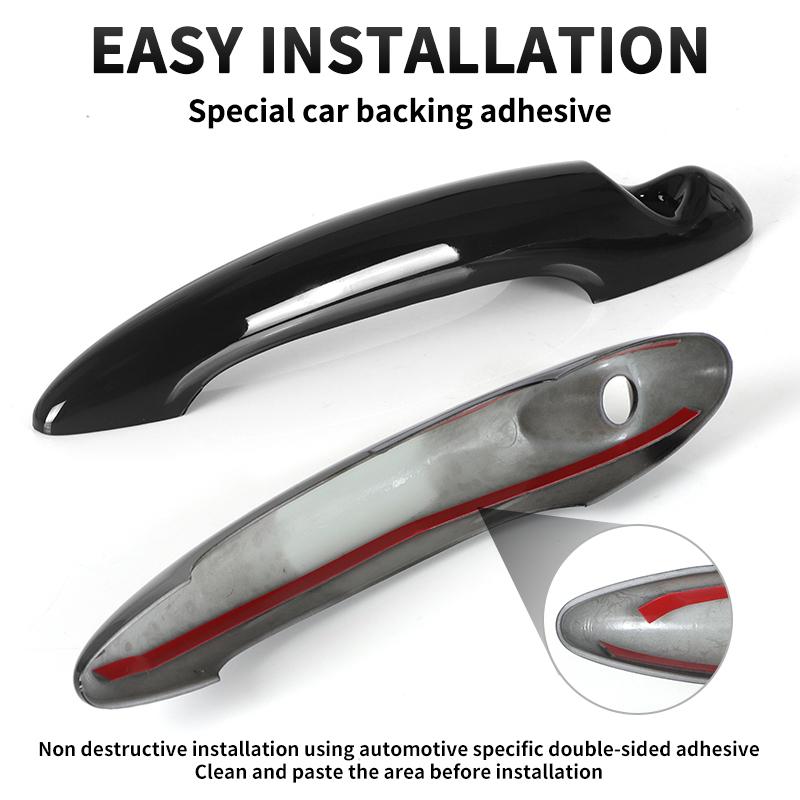 Gloss Black Exterior Door Handle Cover For BMW MINI Cooper S R50 R52 R53 R55 R56 R57 R58 R59 R61 Door Handle Trim 2 Doors