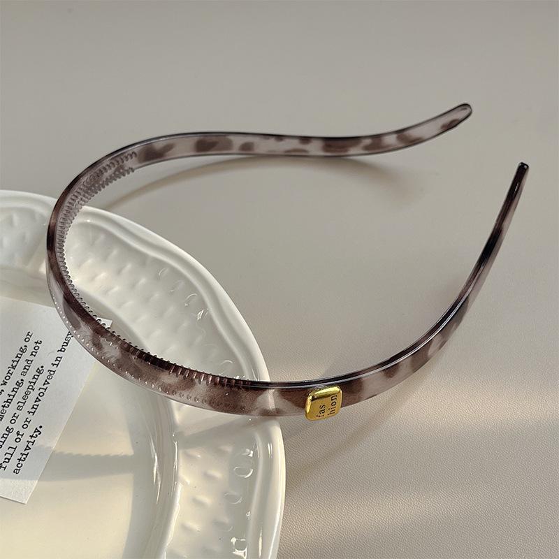 Trendy Sunglasses Frame Shape Acrylic Hairbands for Women Toothed Headband Anti-slip Traceless Hair Hoop Hair Accessories