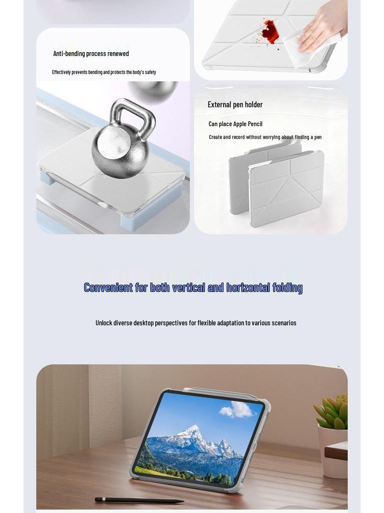 Y-Shaped Pen Holder for Huawei MatePad 11.5s Protective Case - Acrylic Pro Magnetic Shell