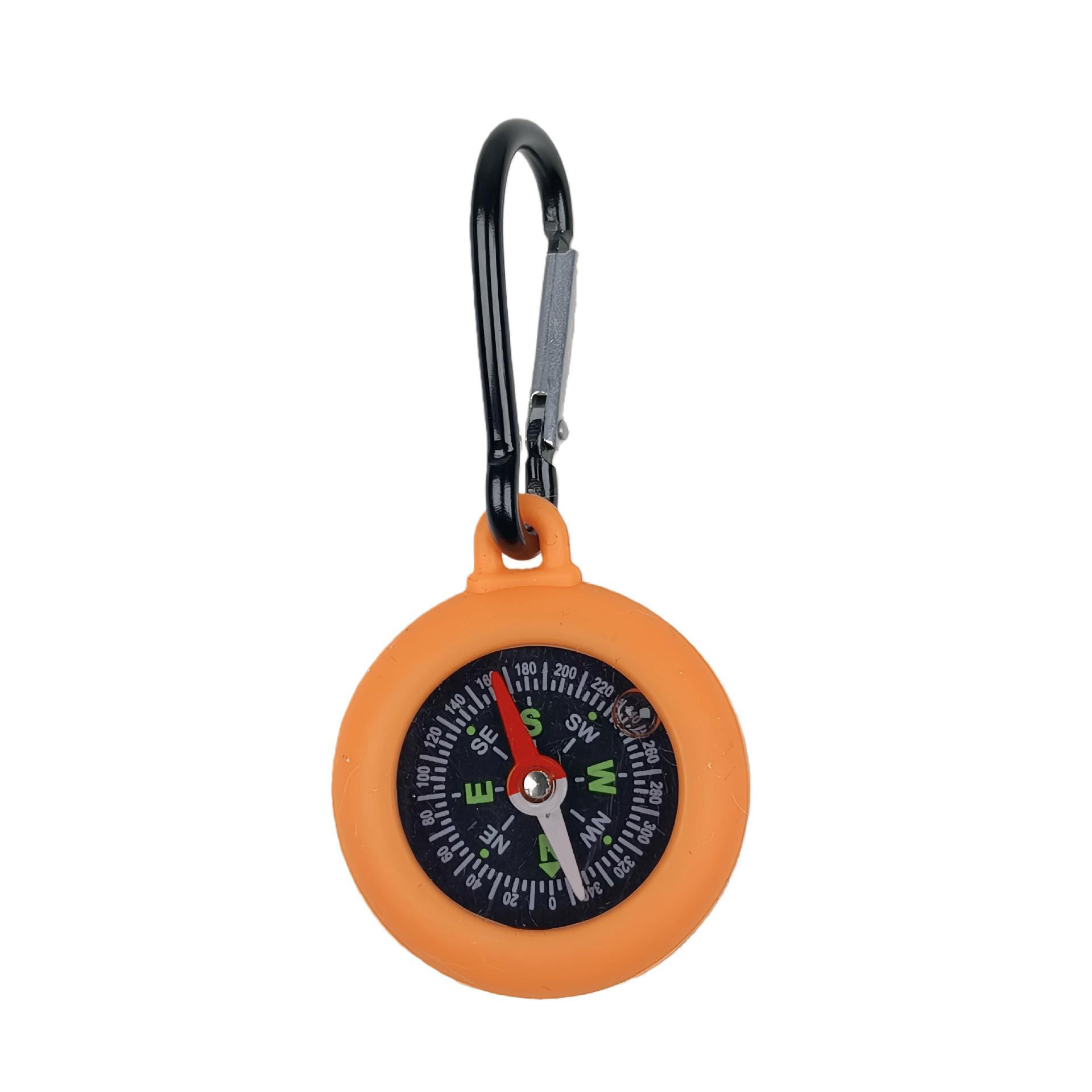 Silicone Compass Carabiner with Customizable Logo for Outdoor Use