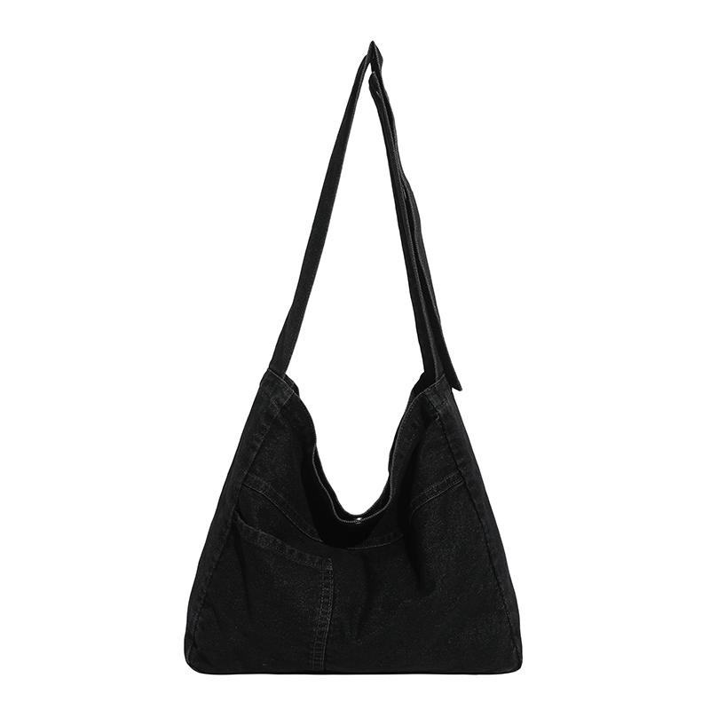 Denim Fashion Trend Handbag Underarm Satchel Fashion Commute Shopping Travel Bag Shoulder Crossbody bags Cool Girl Tote Bag