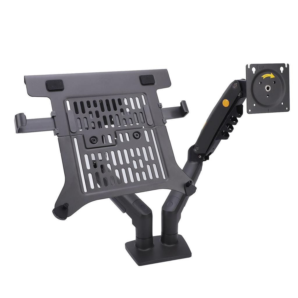 Display and Laptop Mount F160-FP Adjustable 2 in 1 Combo Mount for 17-30in Display 10-17in Laptop