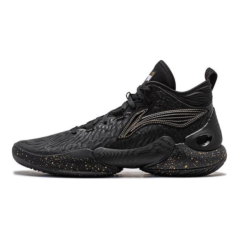 Li Ning YuShuai 18 Basketball Shoes Men's Mid Top Black ABAU009-10