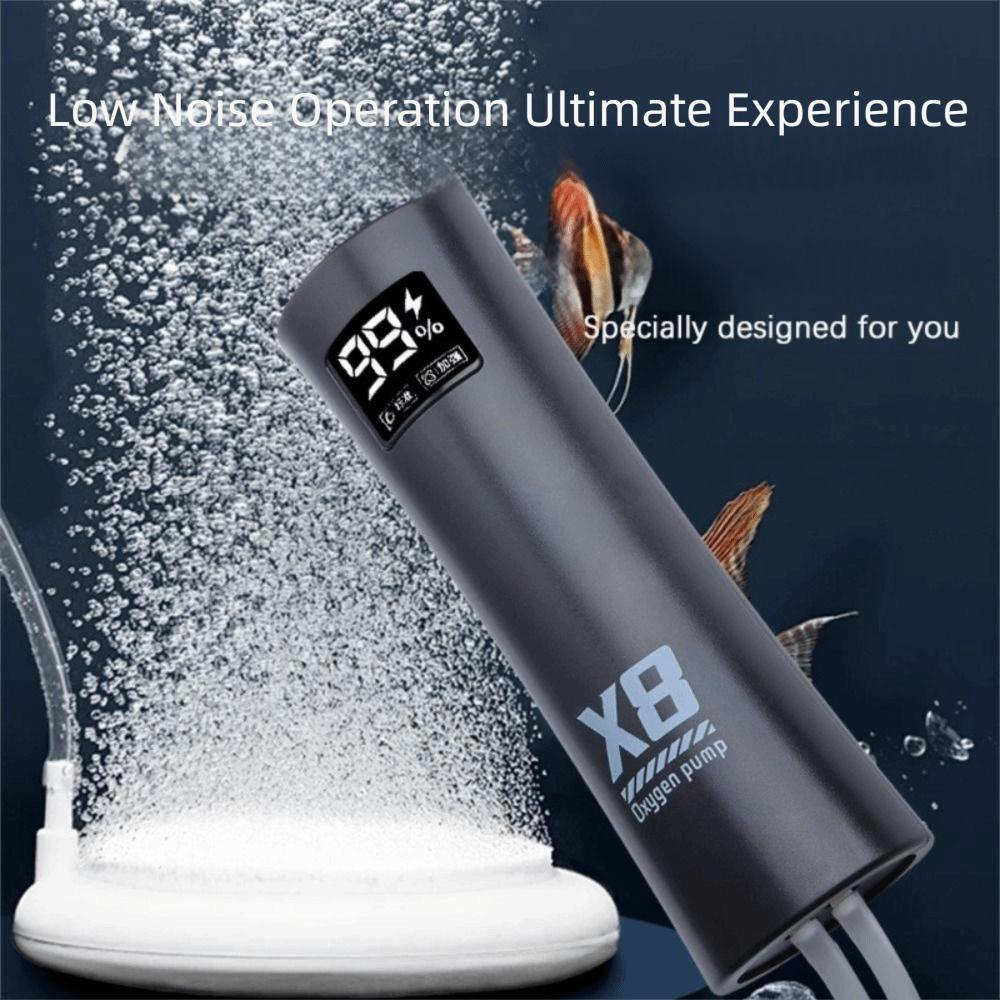 USB Rechargeable Aquarium Pump X8 Fish water pump Oxygen Pump  For Outdoor Fishing/Aquarium