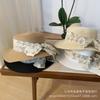 Flat Top Straw Hat Women's Summer Sunshade Sunscreen Travel Vacation Beach Fashion Versatile Sun Hat