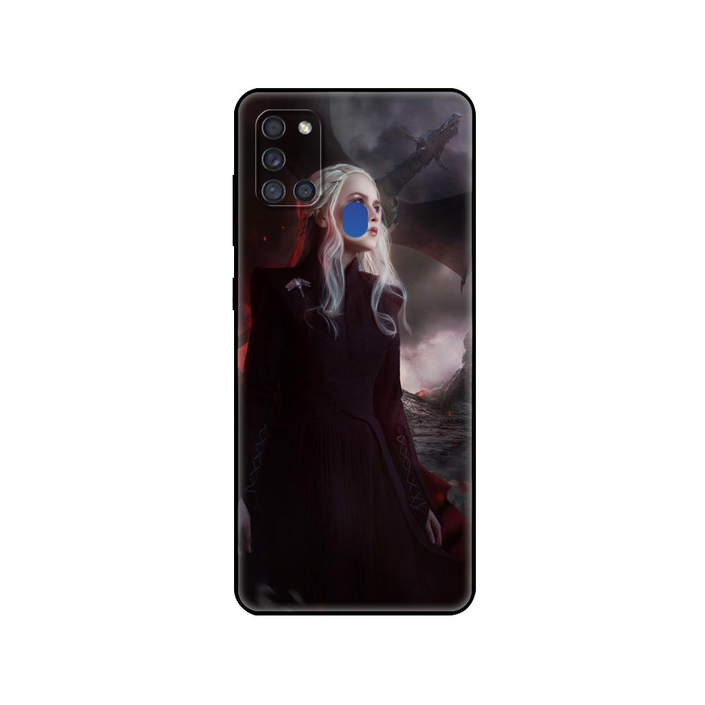 Schwarze TPU-Hülle für Samsung Galaxy A50 50S A30S A10 A01 A11 A21S A31 A41 A51 A71 M21 M30S S10 LITE Orakel der Nacht dunkles Licht