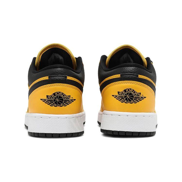 Scarpe da ginnastica per bambini Air Jordan 1 Low GS University Oro Nero Bianco 553560-700