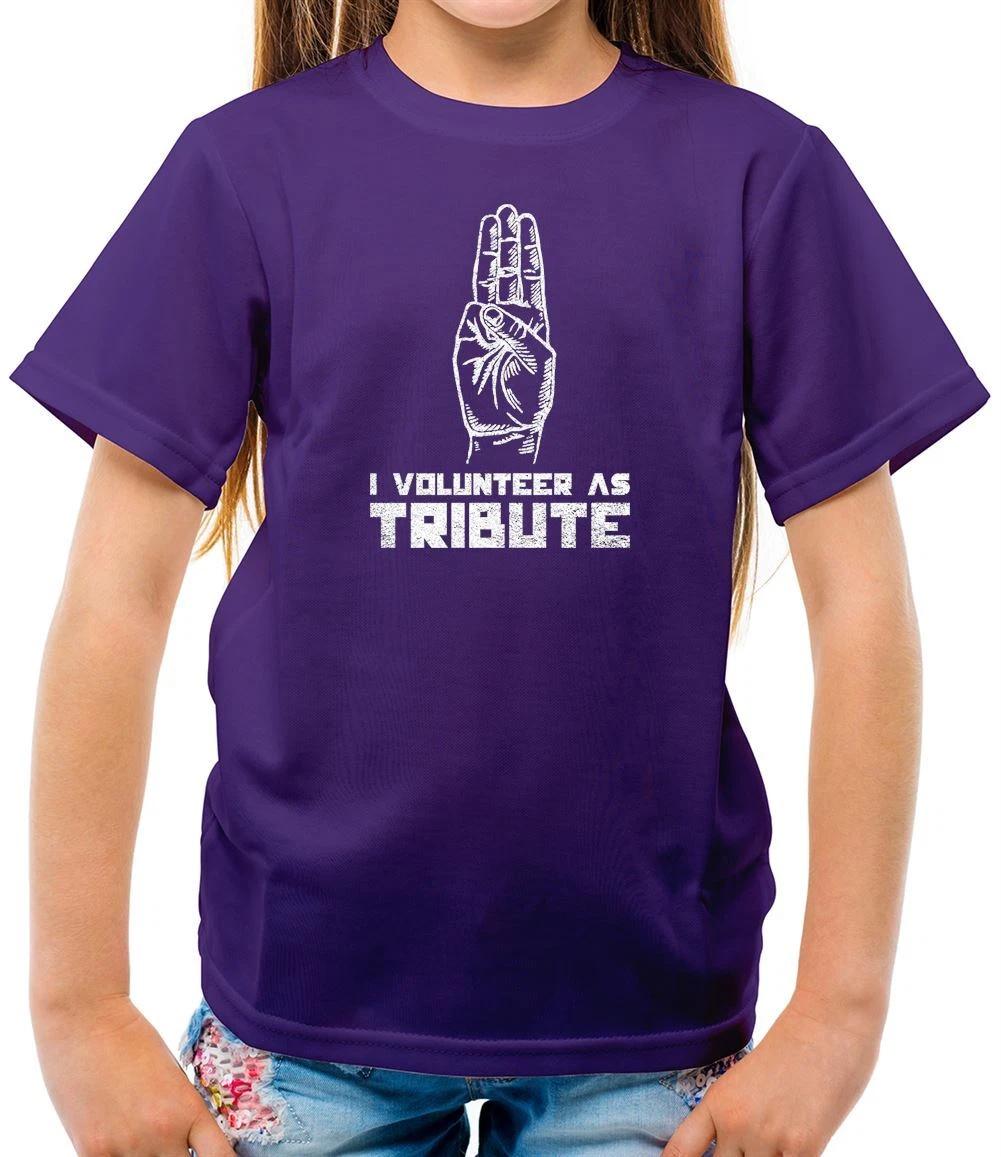 I Volunteer As Tribute - Kids T-Shirt - Film Movie Fan Merch Hunger 140