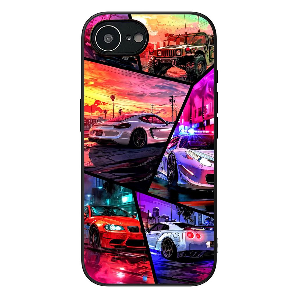 Supercar Comics Super Car Taillights Phone Cover for Xiaomi Redmi Note 12 11 10 A3 Pro 10A 10C 12C Note12 5G Protective Case