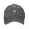 Cool Martini Cocktail Baseball Cap Hat Beach Luxury Hat Beach Bag fishing caps Unisex Womens Beach Outlet Unisexs