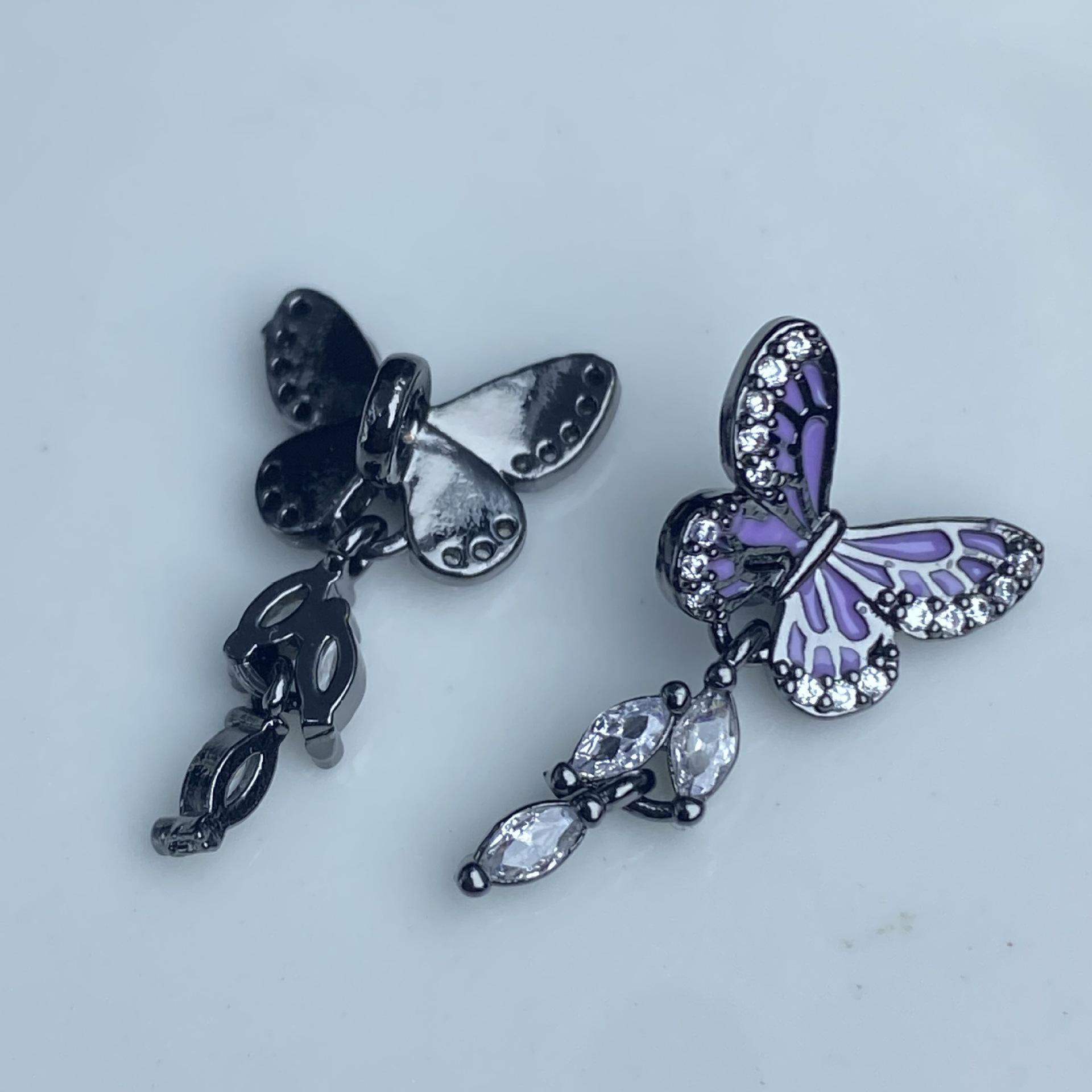 Elegant Zirconia Tassel Earrings for Women - Versatile Studs with Beaded Spacers