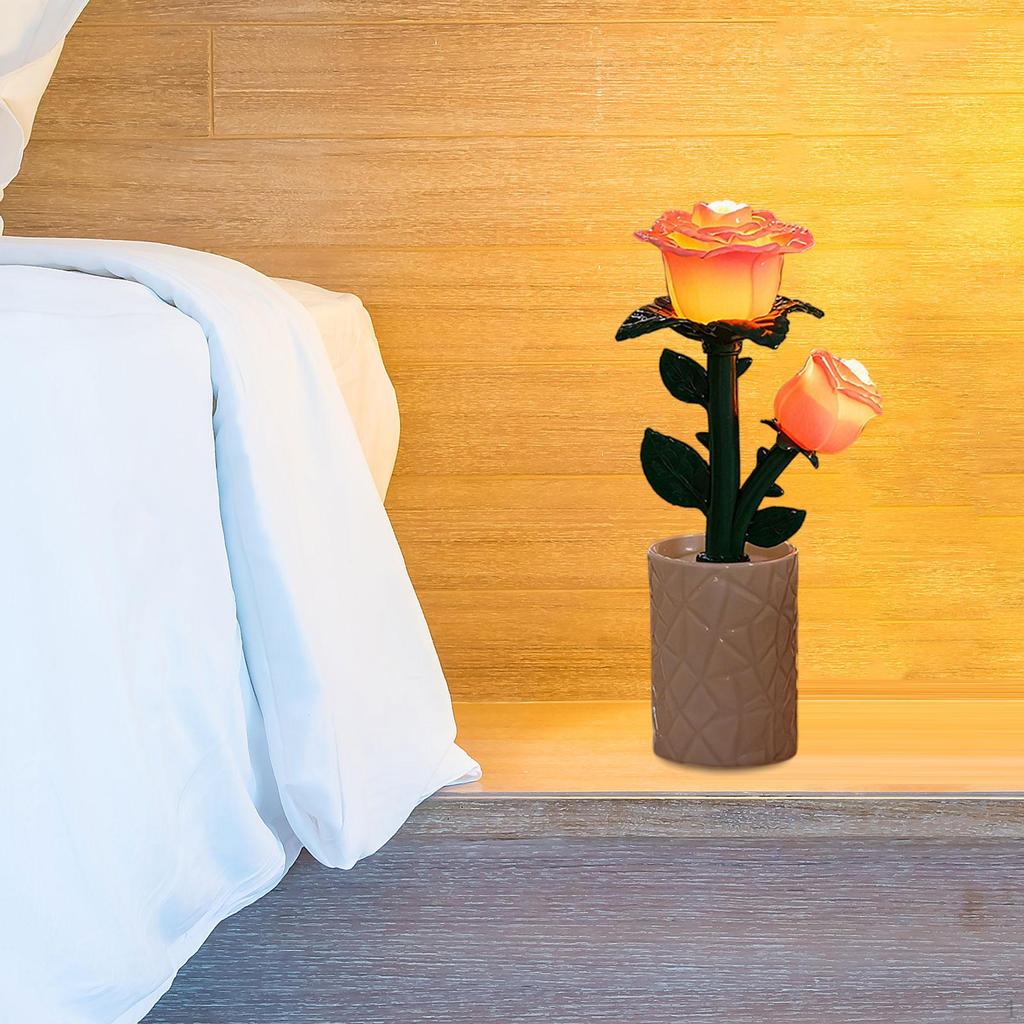 Flower Desk Lamp Ambient Light Building Blocks for Nursery