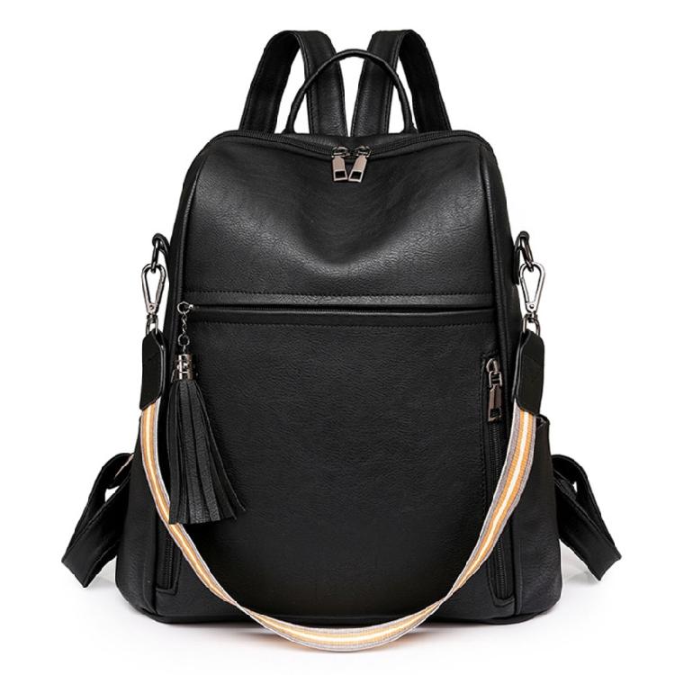 Women PU City Backpack Student School Bookbags Large Capacity Travel Backpacks чёрный 2700₽