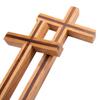Wall Cross Home Decor Mysterious Simple Gift Durable Solid Rubber Wood Elegant Christian Style Craft Blessing Church