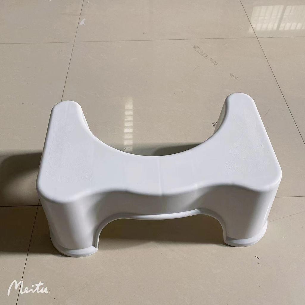 Plastic Anti-slip Footstool for Children & Elderly - Bathroom Squat Toilet Aid