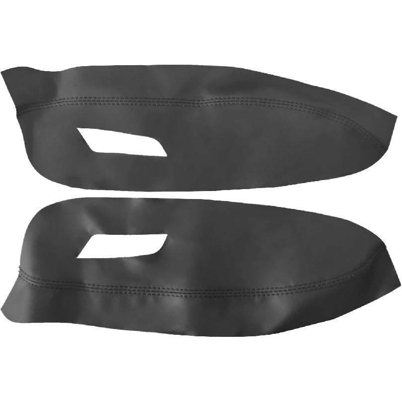 Front Door Panel Armrest Cover, Black Microfiber Leather Front Left & Right Door Armrest Cover Set for Nissan Sentra 2013-2019